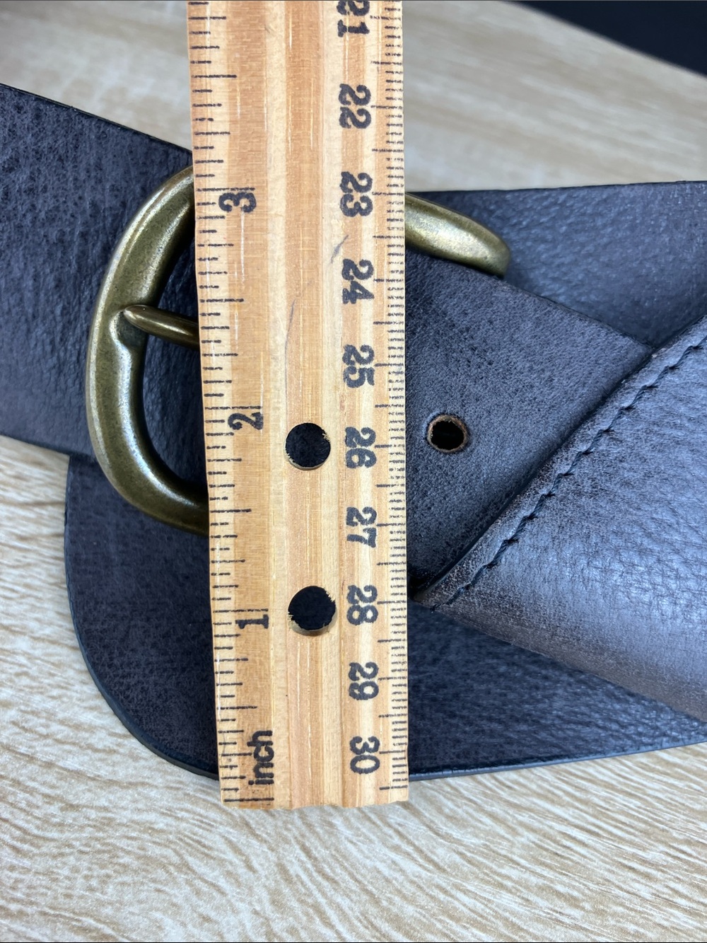 Free People Italian Leather Hip Belt Taupe - Picture 11 of 14
